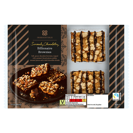 Co-op Irresistible Seriously Chocolatey Billionaire Brownies