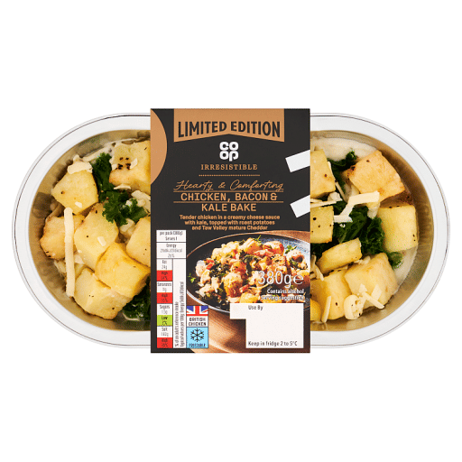 Co-op Irresistible Limited Edition Chicken, Bacon & Kale Bake 380g