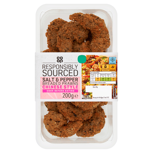 Co-op Salt & Pepper Breaded Prawns Chinese Style 200g