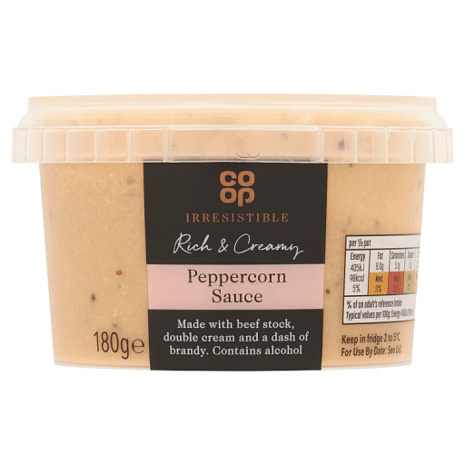 Co-op Irresistible Peppercorn Sauce 180g