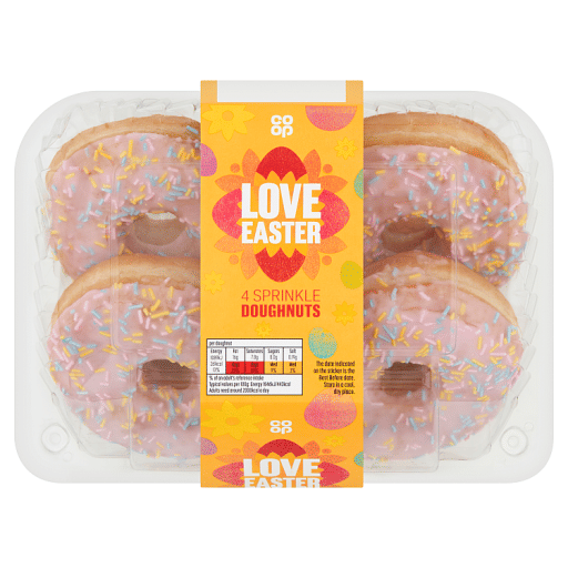 Co-op Love Easter 4 Sprinkle Doughnuts
