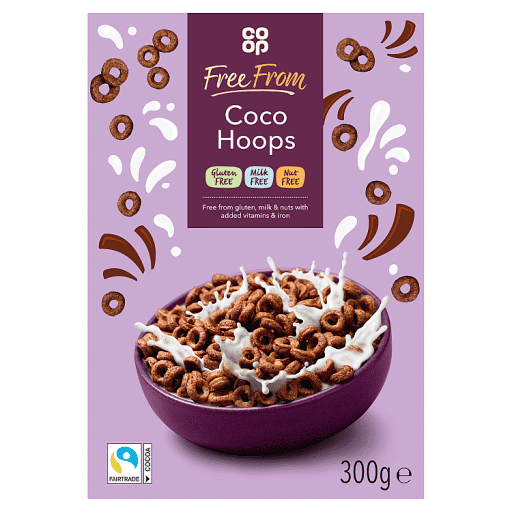 Co-op Free From Coco Hoops 300g