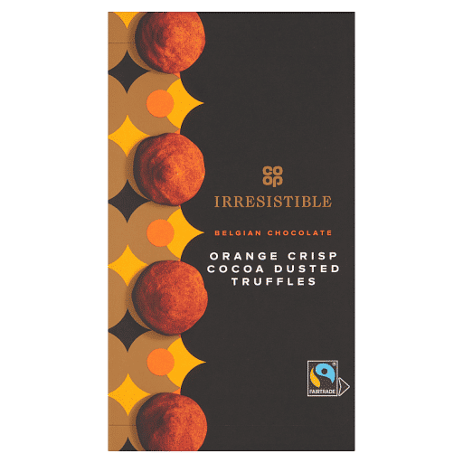 Co-op Irresistible Orange Crisp Cocoa Dusted Truffles 160g
