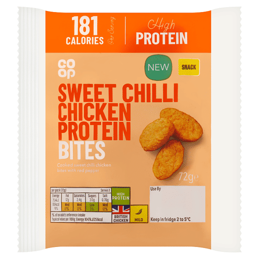 Co-op Sweet Chilli Chicken Protein Bites 72g