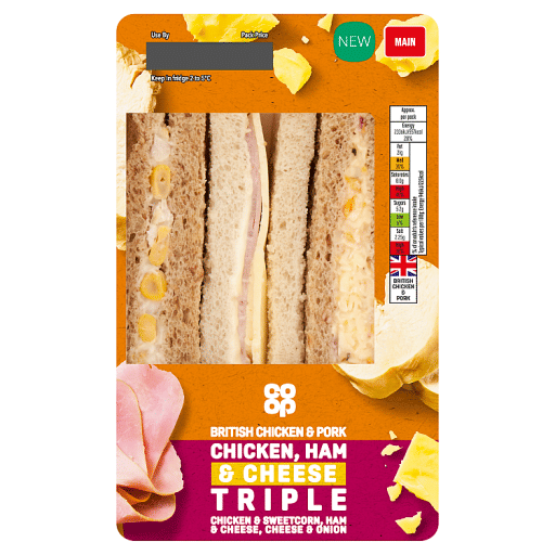 Co-op Chicken, Ham & Cheese Triple