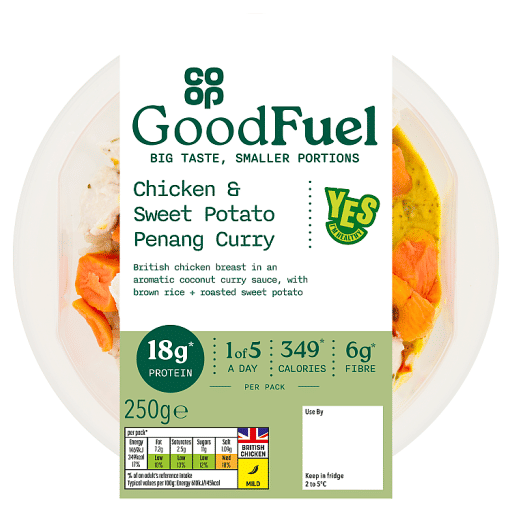Co-op Goodfuel Chicken & Sweet Potato Penang Curry 250g
