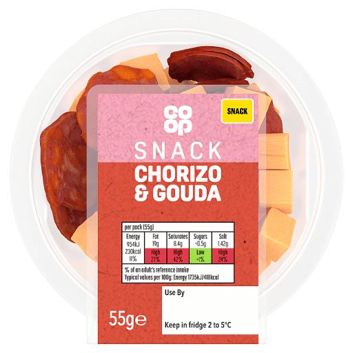 Co-op Chorizo & Gouda 55g