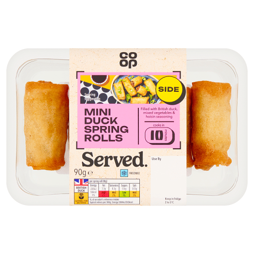 Co-op Mini Duck Spring Rolls 90g