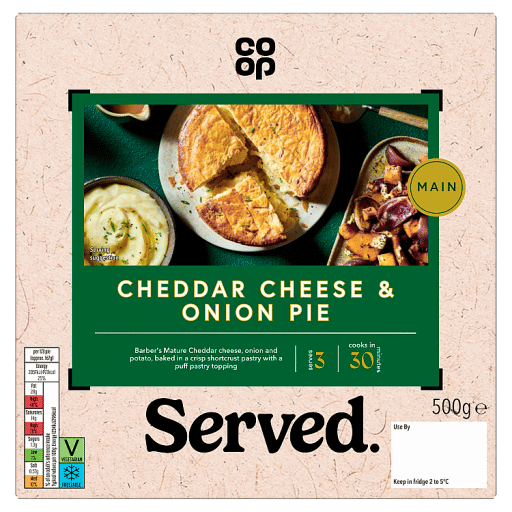 Co-op Cheddar Cheese & Onion Pie 500g