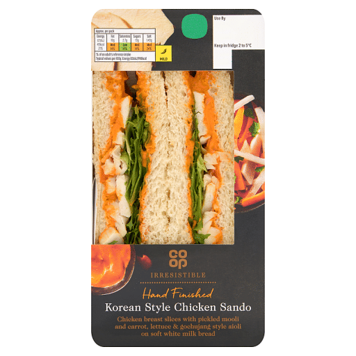 Co-op Irresistible Korean Style Chicken Sando