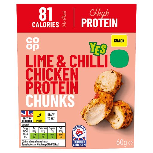 Co-op Lime & Chilli Chicken Protein Chunks 60g