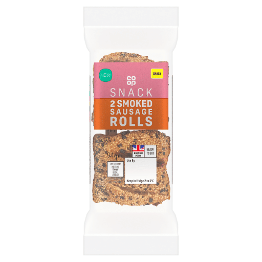Co-op Snack 2 Smoked Sausage Rolls 94g