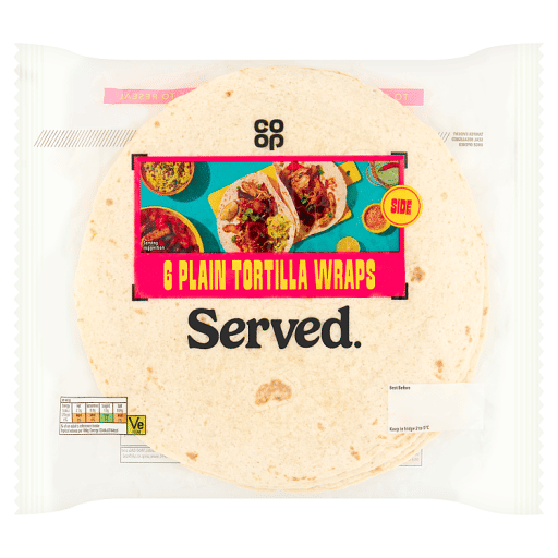 Co-op Served 6 Plain Tortilla Wraps