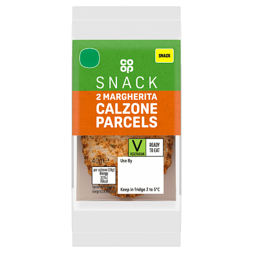 Co-op Snack 2 Margherita Calzone Parcels 40g