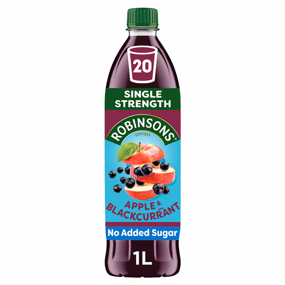 Robinsons Apple & Blackcurrant No Added Sugar Squash 1L