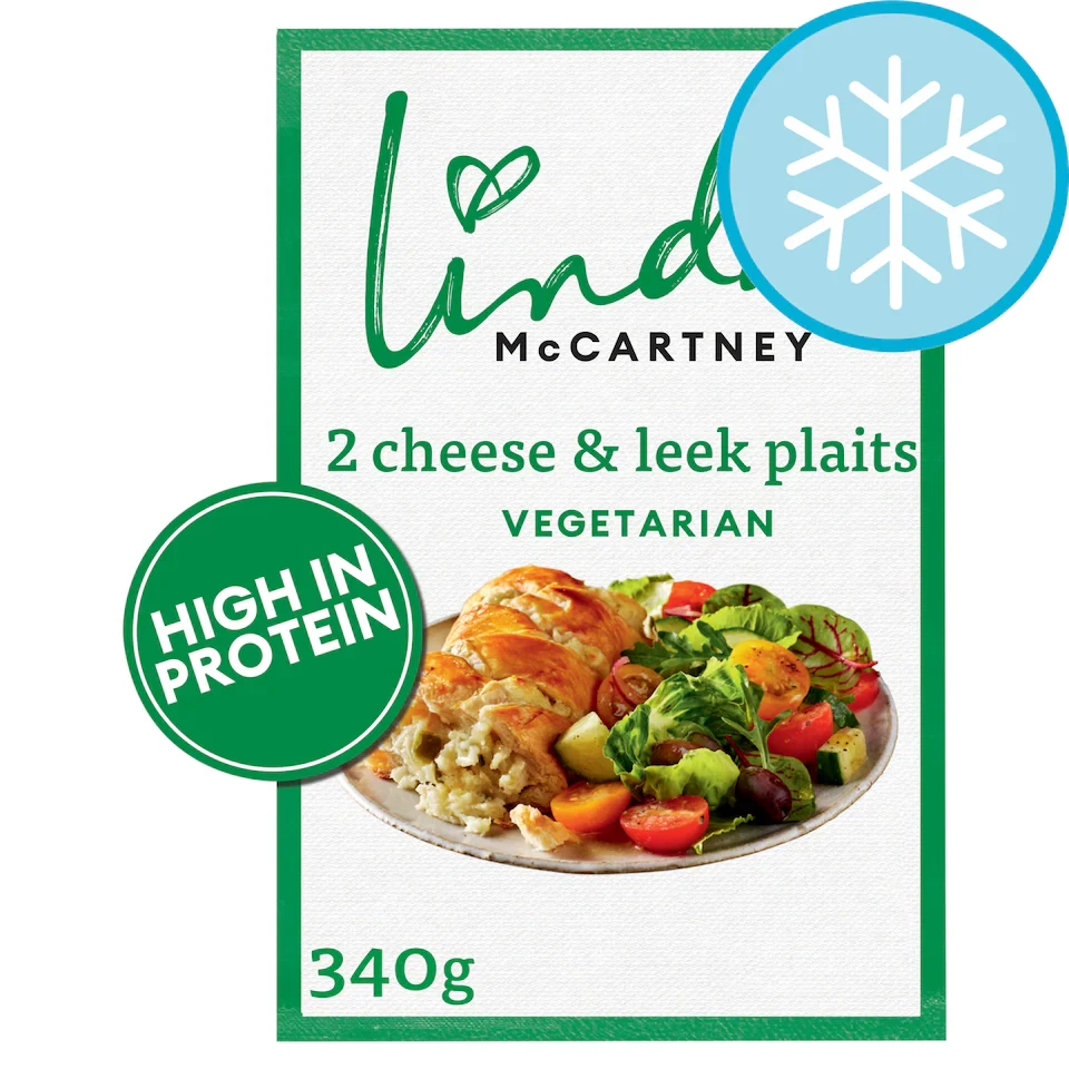 Linda Mccartney 2 Cheese Leek And Red Onionplaits 340G