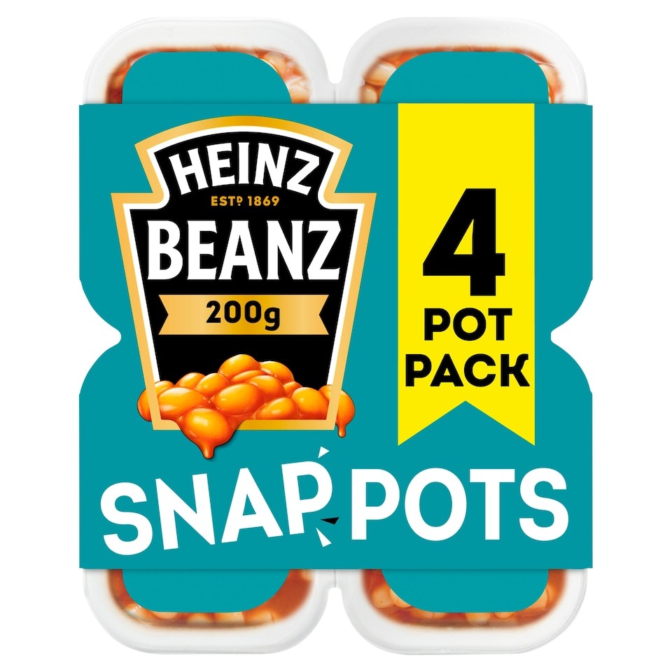 Heinz Baked Beanz Snap Pots 4 x 200g