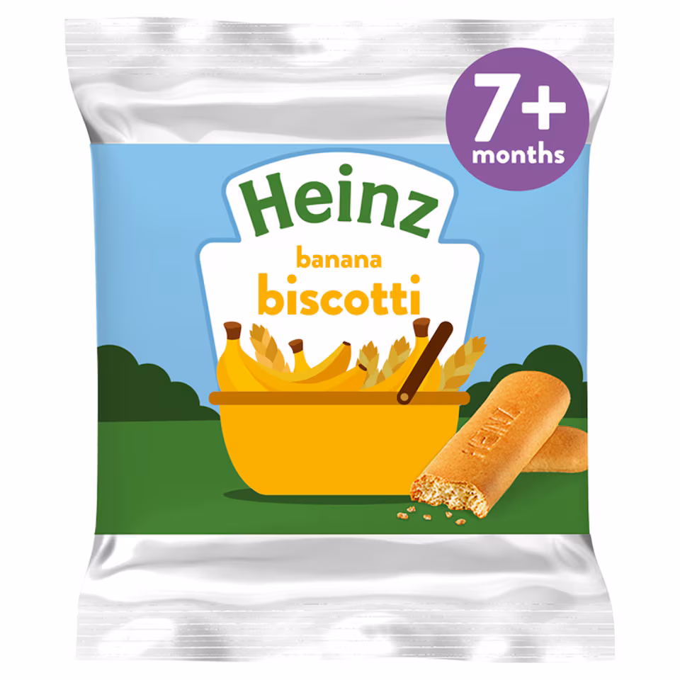 Heinz Banana Biscotti Baby Food Snacks 60g