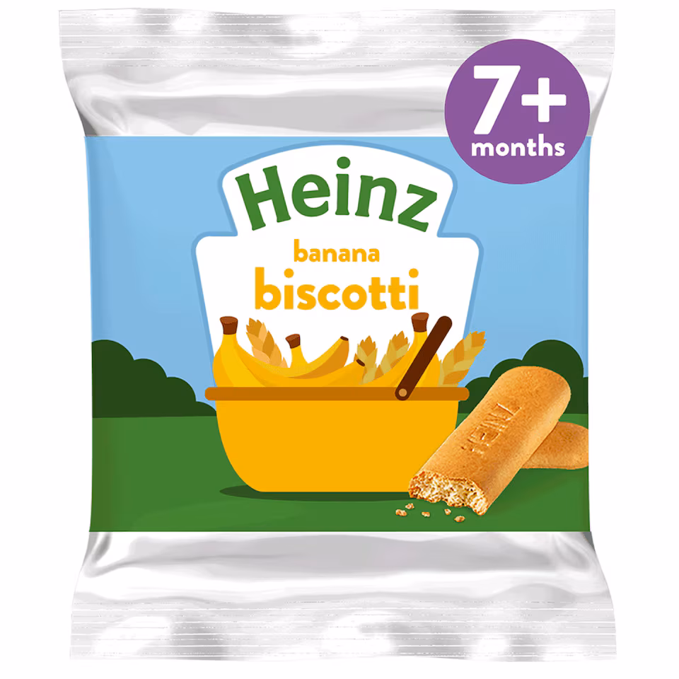 Heinz Banana Biscotti Baby Food Snacks 60g