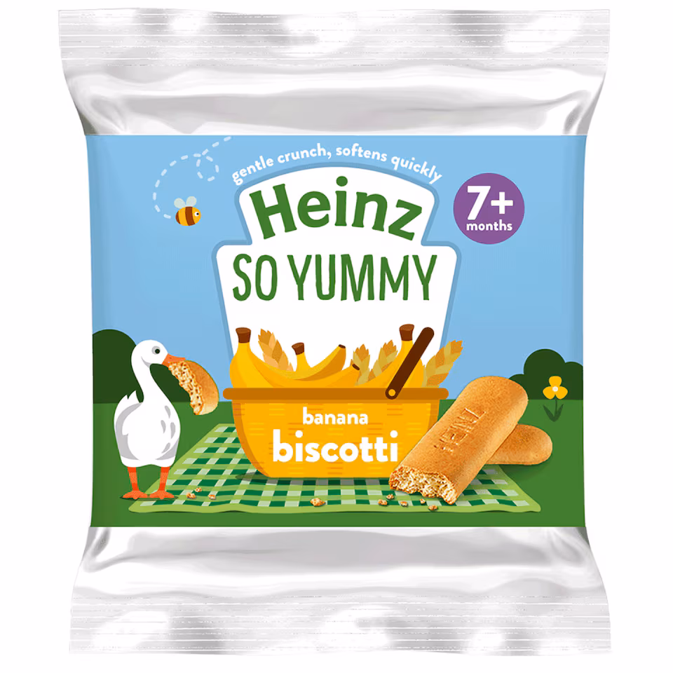 Heinz Banana Biscotti Baby Food Snacks 60g