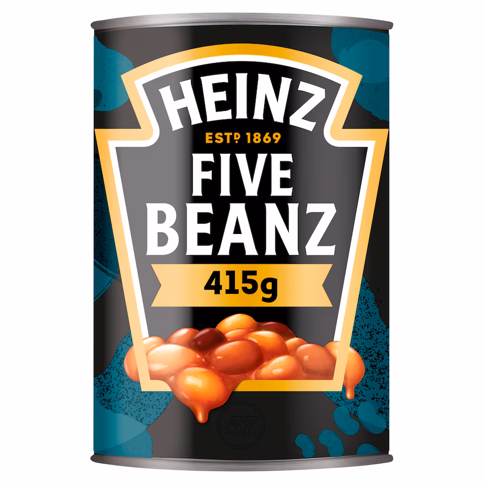 Heinz Baked Beans Five Beanz In Tomato Sauce 415G