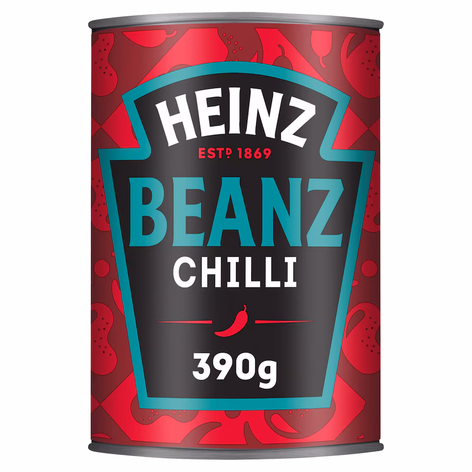 Heinz Baked Beans Fiery Chilli Beanz 390G