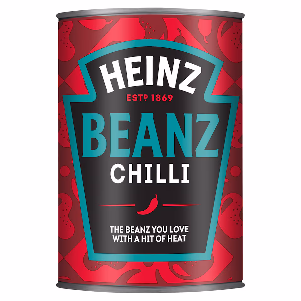 Heinz Baked Beans Fiery Chilli Beanz 390G