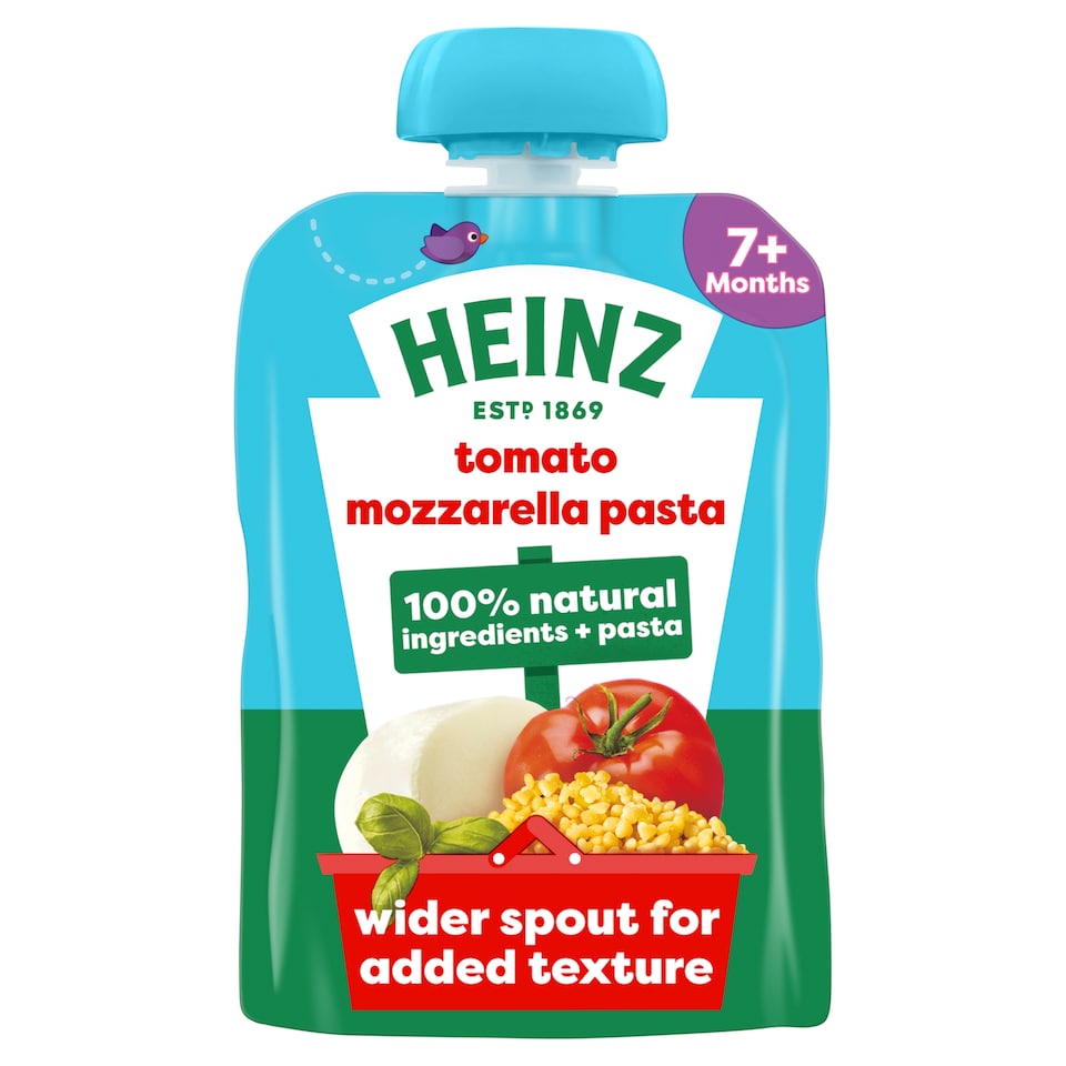 Heinz Tomato Mozzarella Pasta Shapes Baby Food Pouch 130g