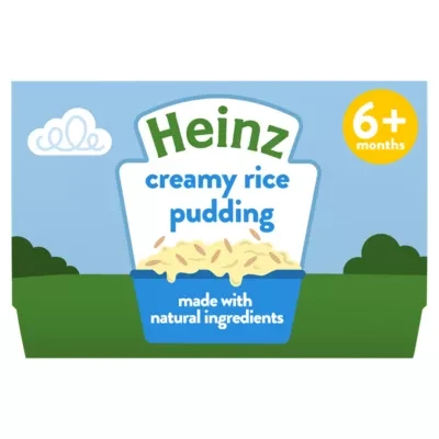 Heinz By Nature Creamy Rice Pudding 6+ Months 4 x 100g