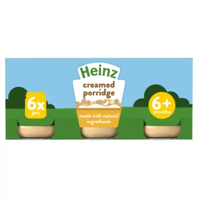 Heinz By Nature Creamed Porridge Baby Food 6+ Months 6 x 120g