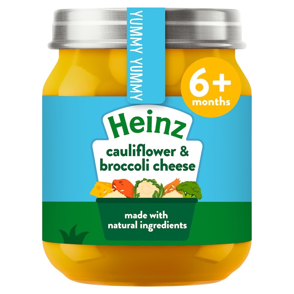 Heinz Cauliflower & Broccoli Cheese Baby Food Jar 120g