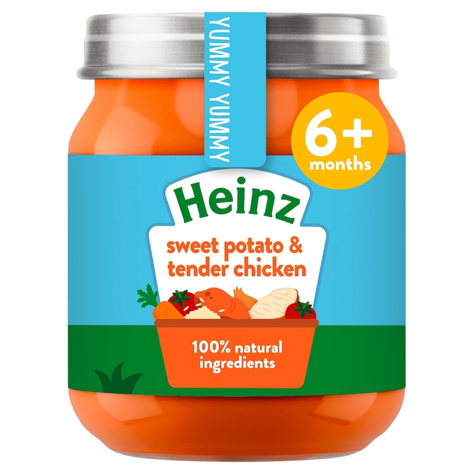 Heinz Sweet Potato & Chicken Baby Food Jar 120g