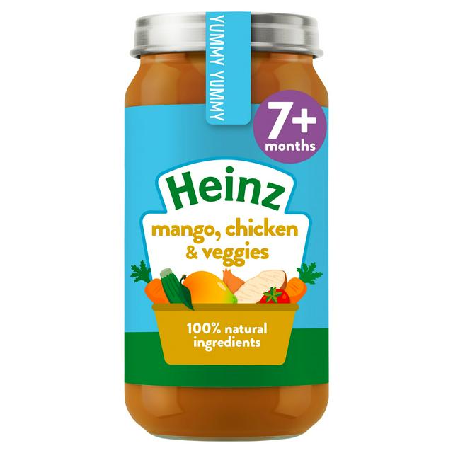 Heinz By Nature Mango Chicken Curry Baby Food Jar 7+ Months 200g