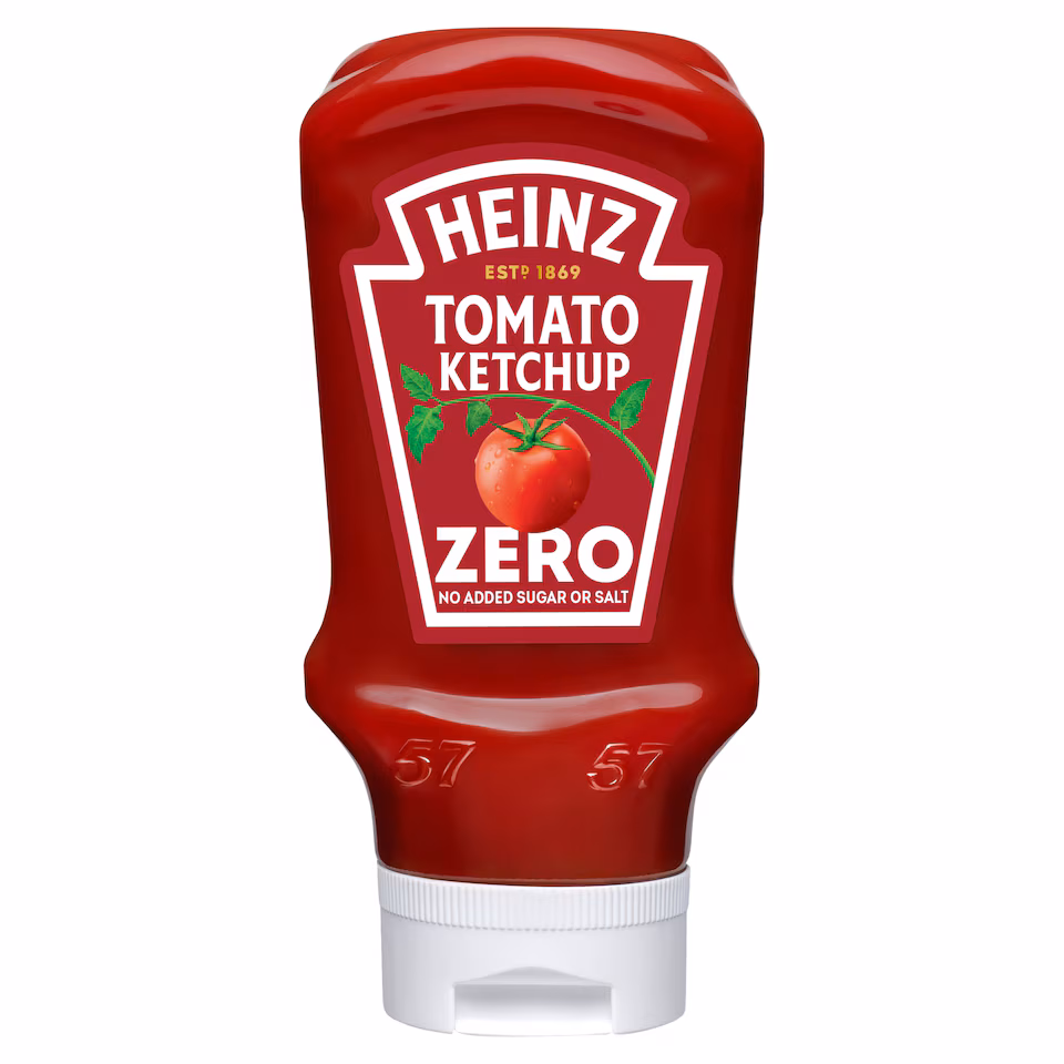 Heinz Tomato Ketchup Zero Added Sugar & Salt 425g