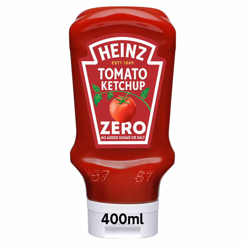 Heinz Tomato Ketchup Zero Added Sugar & Salt 425g