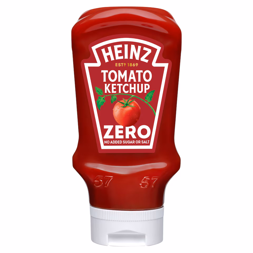 Heinz Tomato Ketchup Zero Added Sugar & Salt 425g