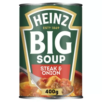 Heinz Steak and Onion Chunky Big Tinned Soup 400g