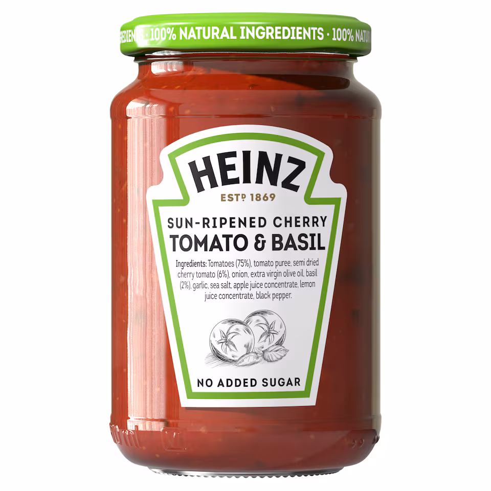 Heinz Sun Dried Cherry Tomato And Basil Pasta Sauce 350G
