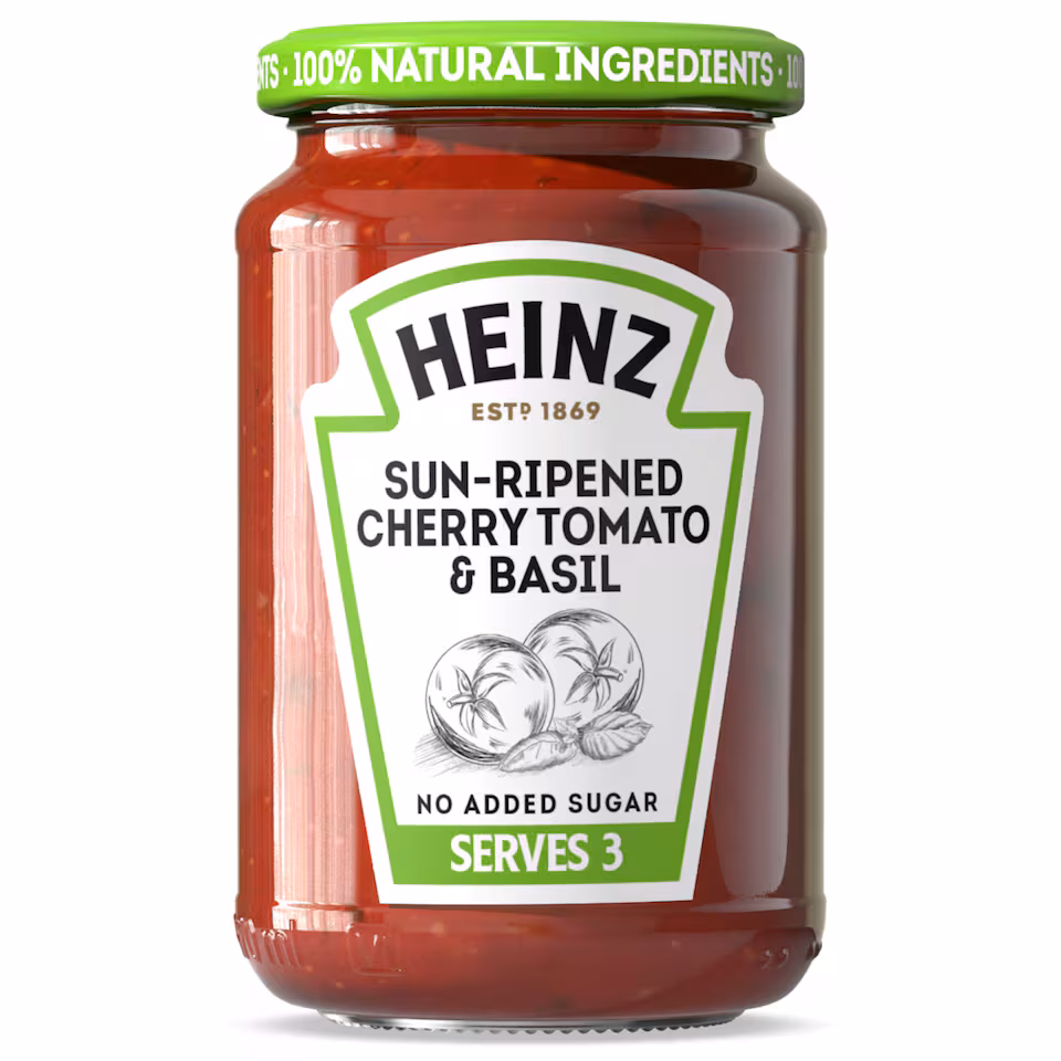 Heinz Sun-Ripened Cherry Tomato And Basil Pasta Sauce 350G