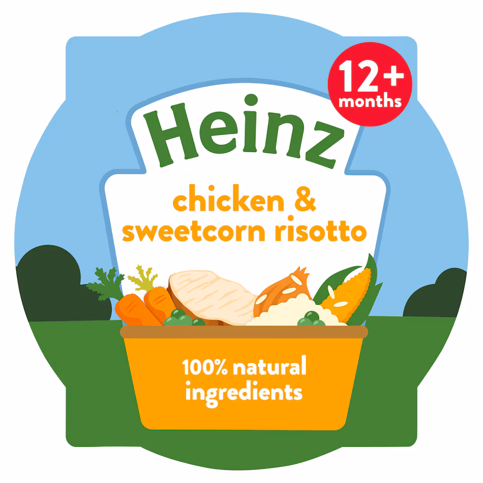Heinz Chicken & Sweetcorn Risotto Baby Food Tray 200g