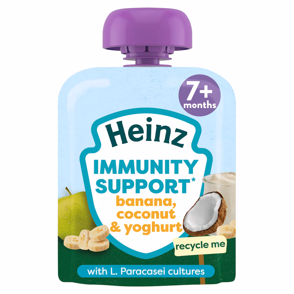 Heinz Immunity Support Baby Food Pouch - Banana, Coconut & Yoghurt 85g