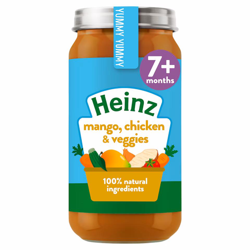 Heinz Mango, Chicken & Veggies Baby Food Jar 200g