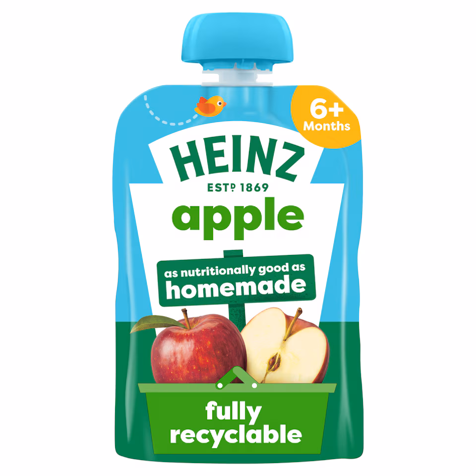 Heinz Apple Baby Food Fruit Puree Pouch 100g