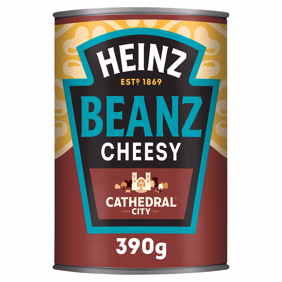 Heinz Cathedral City Cheesy Baked Beans 390G