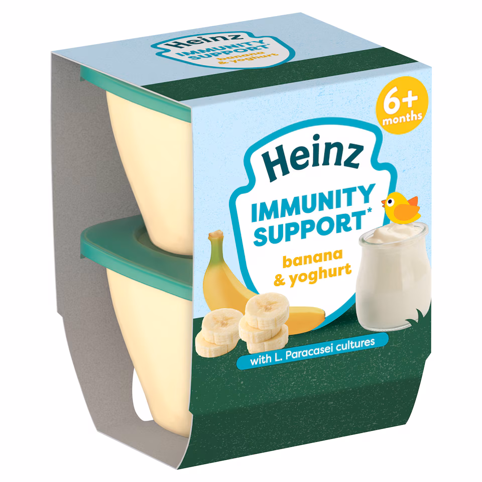 Heinz Immunity Support Banana and Yoghurt Pot 6m+ 2 x 100g