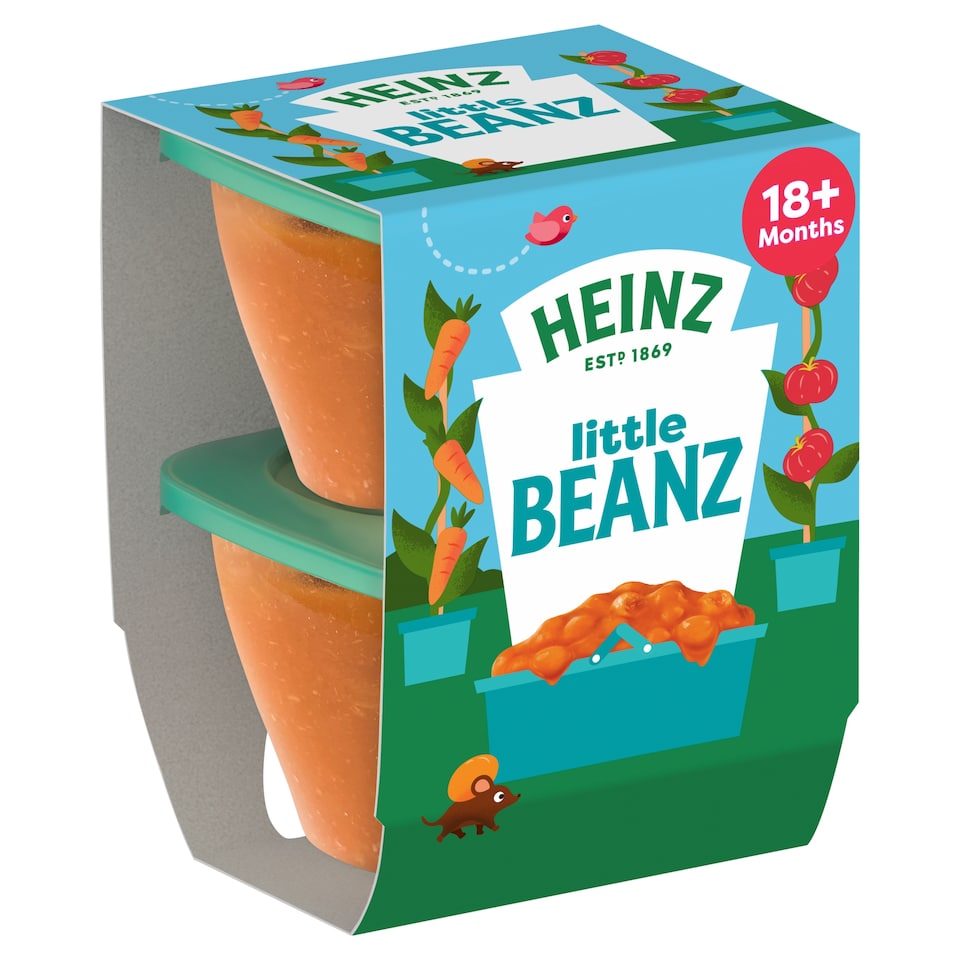 Heinz Little Baked Beans Baby Food Snack 18m+ 2 x 100g