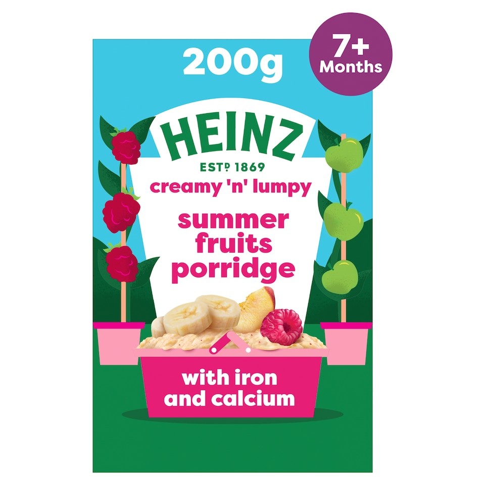 Heinz Summer Fruit Porridge Baby Food 7m+ 200g