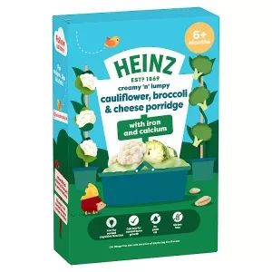 Heinz Baby Food Cauliflower, Broccoli & Cheese Porridge 6+ Months 125g