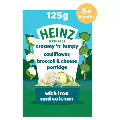 Heinz Baby Food Cauliflower, Broccoli & Cheese Porridge 6+ Months 125g