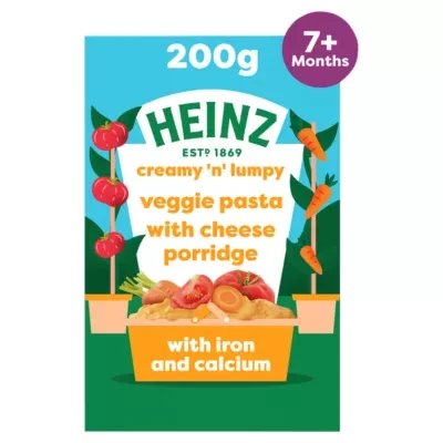 Heinz Veggie Pasta with Cheese Porridge 7+ Months 200g